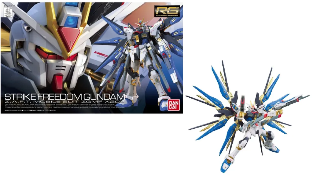 GUNDAM - Model Kit - Real Grade - ZGMF-X20A Strike Freedom - 13 CM